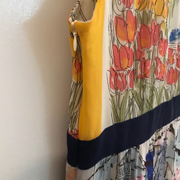 Anthropologie Scoop Neck Floral Dress - Picture 6 of 8